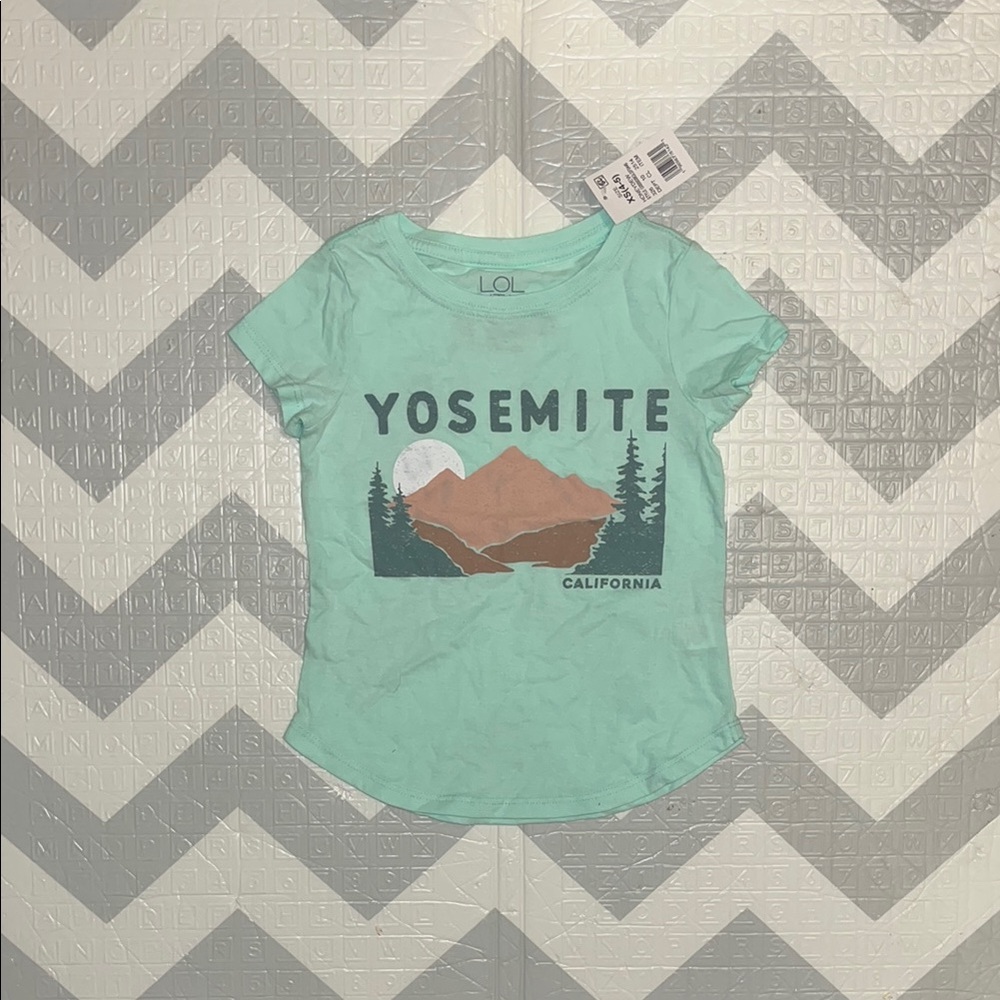 Kids Yosemite Graphic Tee - Green XS ( 4/5)